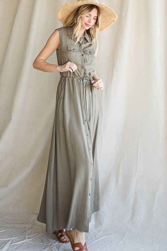 Button Down Maxi Dress by Jade by Jane - Wildly Max