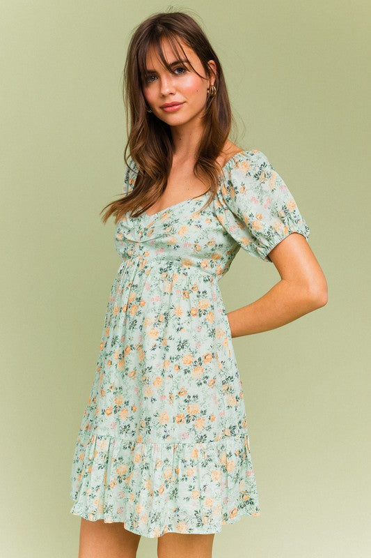 Short Sleeve Tiered Dress - Wildly Max