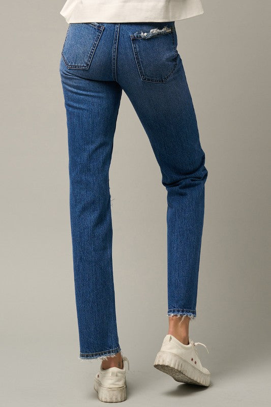 High Rise Straight Jeans - Wildly Max