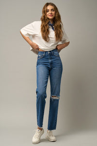 High Rise Straight Jeans - Wildly Max