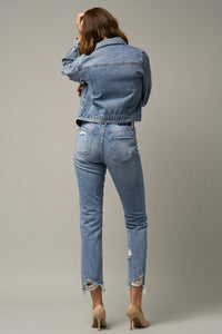 High Rise Premium Straight Jeans by Insane Gene - Wildly Max