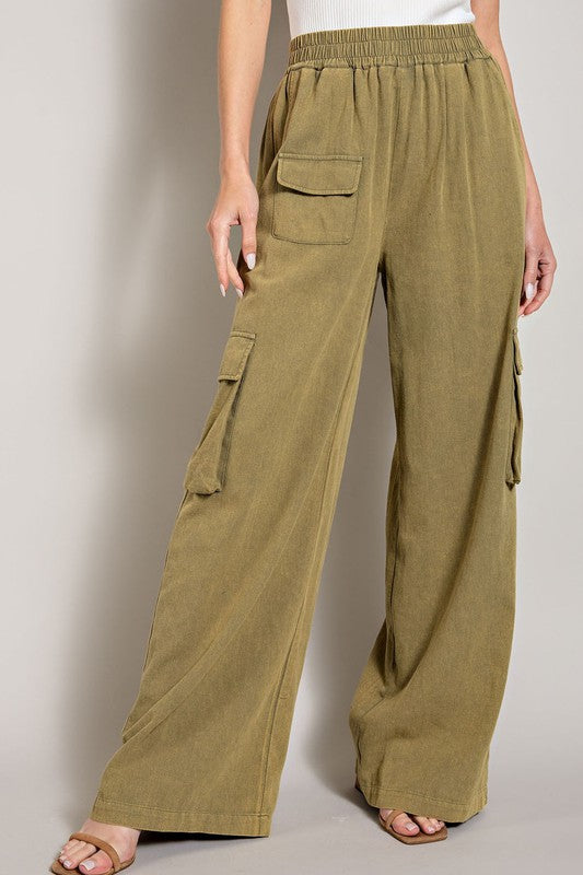 Joi Mineral Washed Cargo Pants - Wildly Max