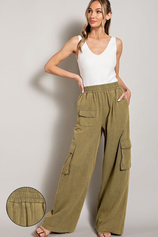 Joi Mineral Washed Cargo Pants - Wildly Max