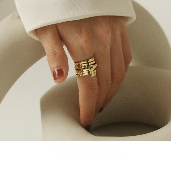 Spiral Design Index Finger Ring - Wildly Max
