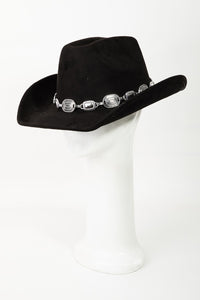 Fame Metal Trim Cowboy Hat Wildly Max