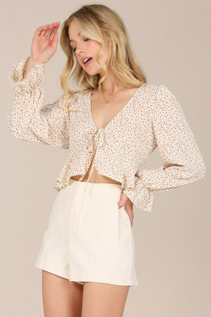 LS Floral Frill Blouse - Wildly Max